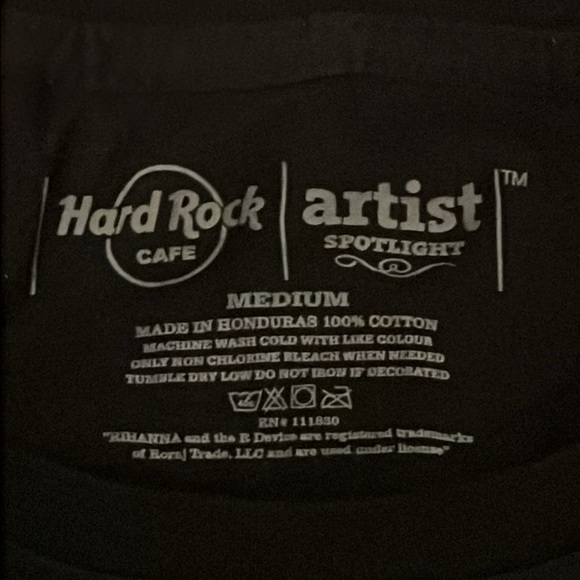 Hard Rock Cafe Rihanna San Jose/Costa Rica T Shirt 100% Cotton Sz M - Picture 5 of 5